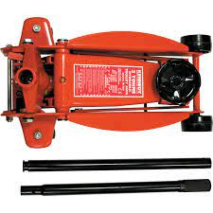 Kennedy 3-Ton Hydraulic Trolley Jack - 465mm Lifting Range - Heavy Duty Car Jack for Garage or Workshop