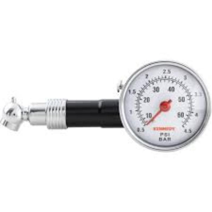 Kennedy Dial Tyre Pressure Gauge - Analog Tire Gauge with PSI/BAR Reading