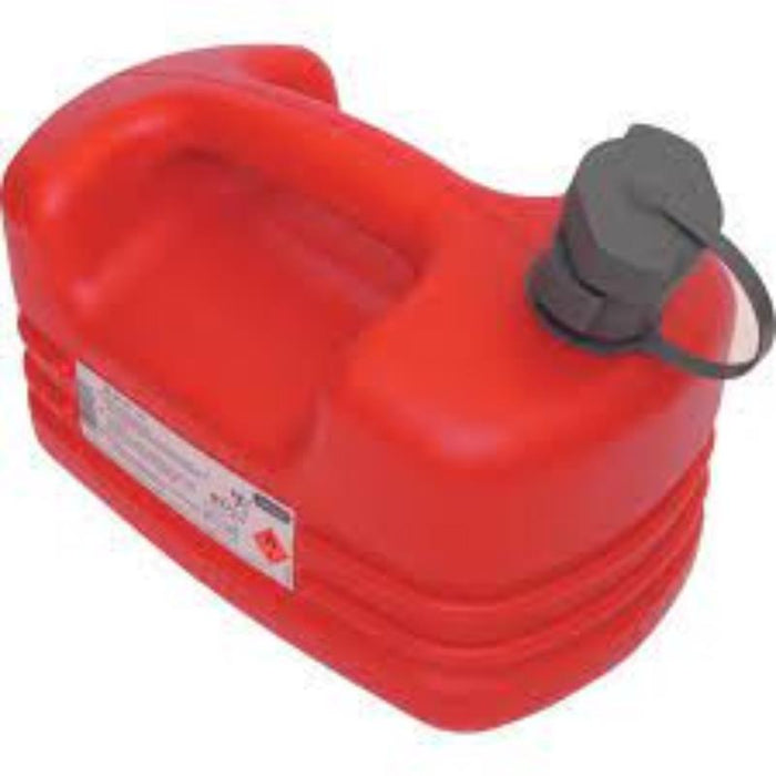 Kennedy 5L Plastic Jerry Can with Internal Spout - Red Fuel Can for Safe Storage at Chavda.com