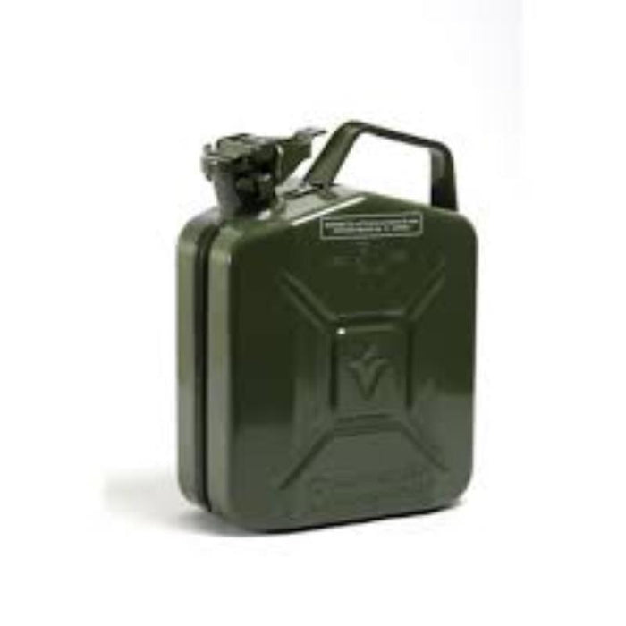 KENNEDY 5L Heavy Duty Steel Jerry Can - Green Fuel Can for Gasoline & Diesel Storage