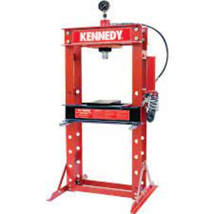 KENNEDY Air/Hydraulic Workshop Press, 30-Tonne. Heavy-Duty Shop Press for Industrial and Automotive Use.