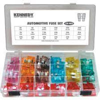 KENNEDY Automotive Fuse Set, 120-Piece Zinc Fuse Assortment. Car Fuse Repair Kit, Automotive Fuse Replacement Set.