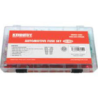KENNEDY Automotive Fuse Set, 120-Piece Zinc Fuse Assortment. Car Fuse Repair Kit, Automotive Fuse Replacement Set.