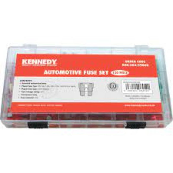 KENNEDY Automotive Fuse Set, 120-Piece Zinc Fuse Assortment. Car Fuse Repair Kit, Automotive Fuse Replacement Set.