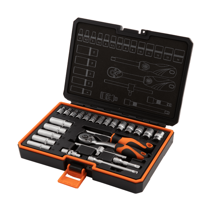 Socket Kendo 1/4 Set 25 Pc Ken90561