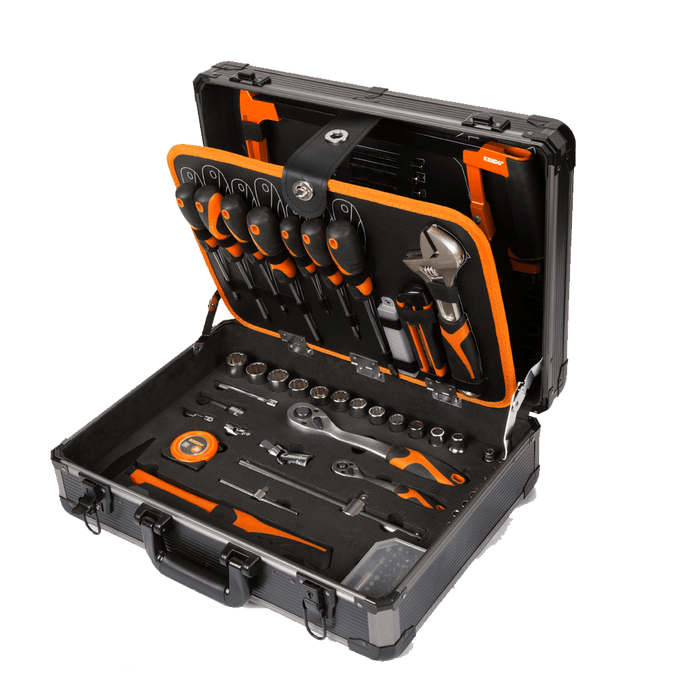 Tool Set Kendo Aluminum Case 124 Piece Ken90702