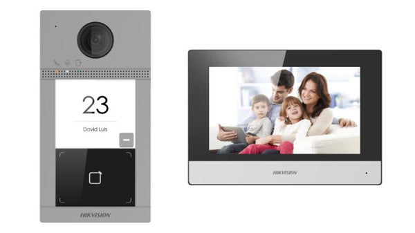 Hikvision IP video intercom kit DS-KIS604-P(D) | DS-KABV8113-RS/SURFACE - image 1
