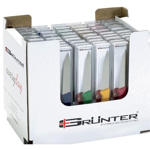GRUNTER Pairing Knife - 100Mm Colour Box Set  60 Piece - KNG0002