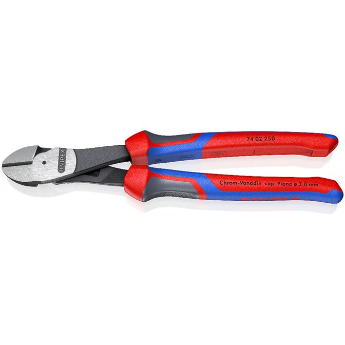 Knipex CUTTER - SIDE 250MM HIGH LEVERAGE DUAL COMPONENT HANDLE - KPX7402250