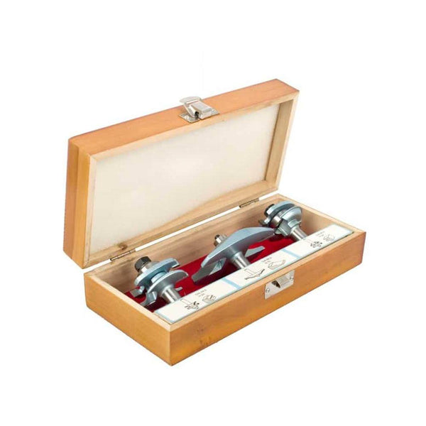 CABINET DOOR SET RAIL & STILE 3PC 1/2' SHANK WOODEN BOX