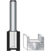 12mm Straight Router Bit - 2 Flute, 25mm Cut Depth, 1/4 inch Shank - Woodworking Tool