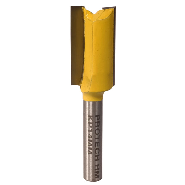 14mm Straight Router Bit - Two Flute Woodworking Tool