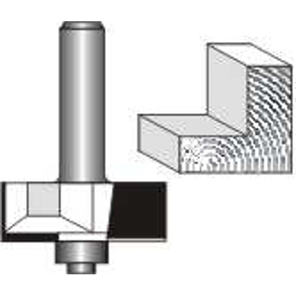 Rabbeting Bit 1 1/2' X 1/2' Depth - Woodworking Router Bit for Rebate Cuts & Joinery
