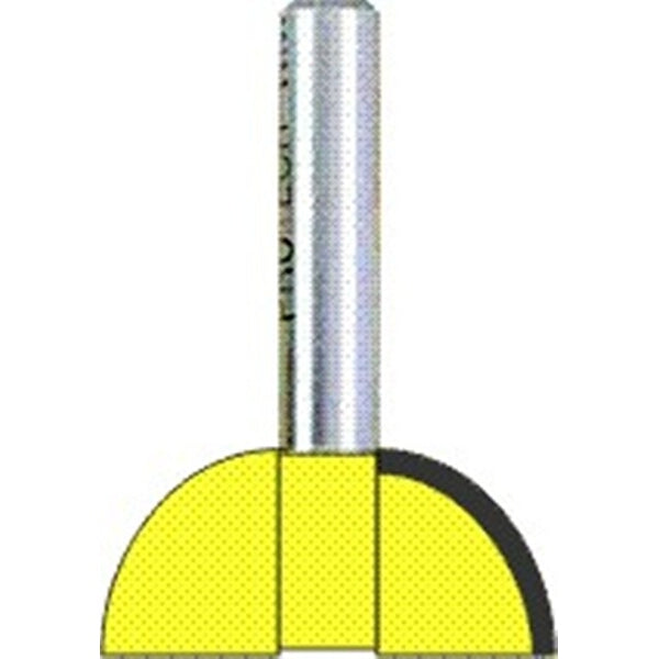 Finger Grip Router Bit - 3/4 inch x 1/4 inch, Carbide Tipped, 1/4 Shank - Creates Cabinet Finger Pulls