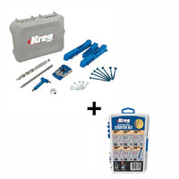 Kreg Pocket-Hole Jig 320 Kit + Screw Starter Kit: DIY Woodworking Essentials for Pocket Hole Joinery.