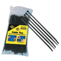 Cabletie Ht Black 390 X7.8 Mm Pk50 T120 R Kss1100
