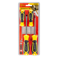 Tork Craft 4 Pc Screwdriver Set ( Ph2 X100 Mm Ph0 X75 Mm Sl3 X75 Mm 6 X100 Mm) Kt2504