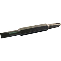 Double Ended Screwdriver Bit: 75mm Slotted/Phillips (SL6mm/PH2) - Versatile Tool for Repair & Maintenance