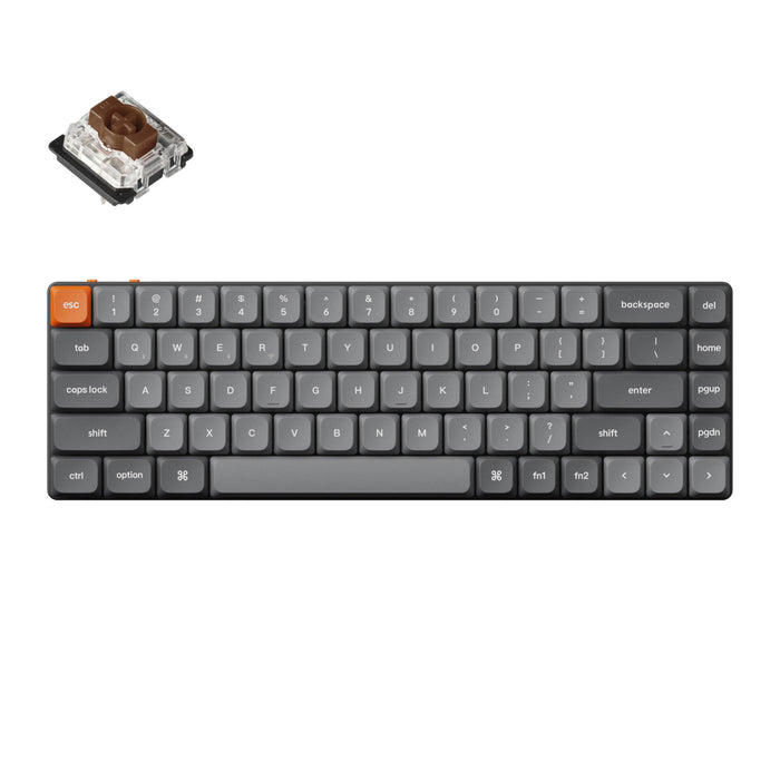 Keychron K7 Max QMK/VIA 65% Wireless Custom Mechanical Keyboard | BROWN Switches-K7M-H3