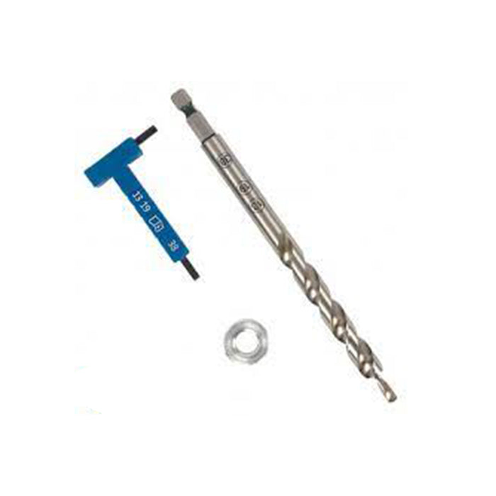 Kreg Pocket-Hole Drill Bit Set: Easy-Set, Stop Collar, Wrench - Woodworking Tool for DIY Projects