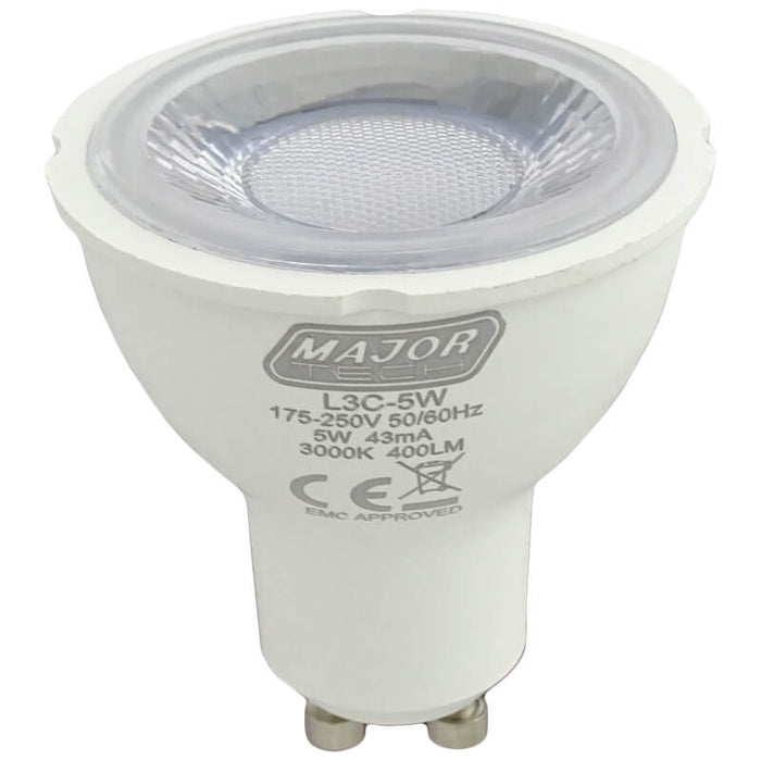 Major Tech 5W GU10 Lamps | L3C-5W - image 1