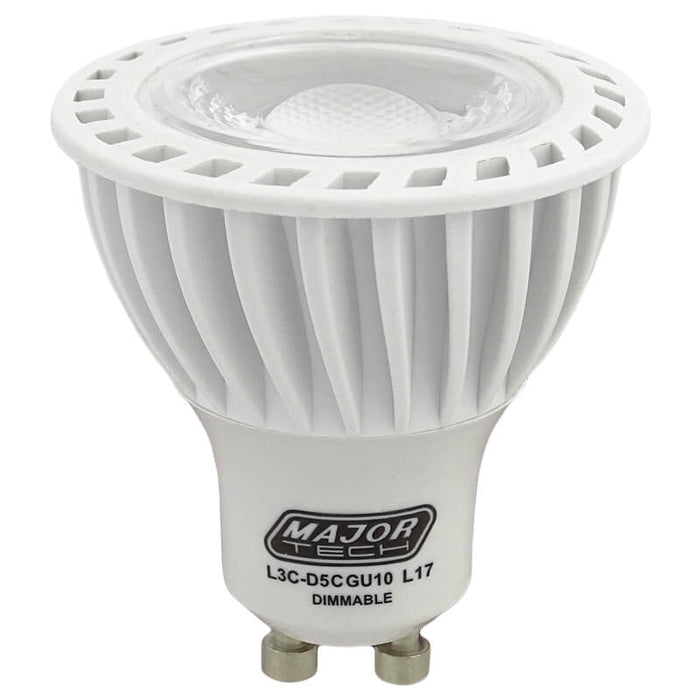 Major Tech 5W Dimmable GU10 LED Spotlight 3000K L3C-D5W