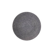Luzerne Urban Storm Round Coupe Plate - 27.5cm - Stylish gray plate with textured, circular design. Perfect for fine dining.