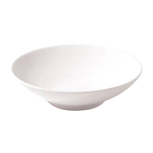 Luzerne White Bone China Round Bowl 29cm | Elegant Serving Bowl for Dining & Kitchen