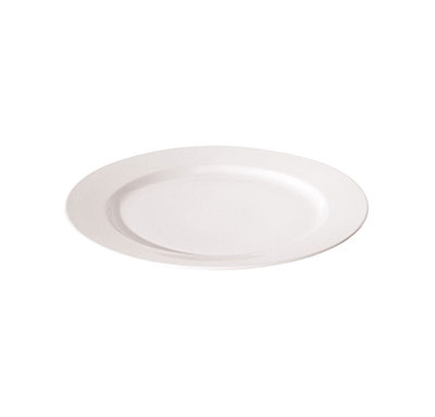 LUZERNE New Bone - White -Round Rim Plate - 17.5Cm (24) - LACW1101018