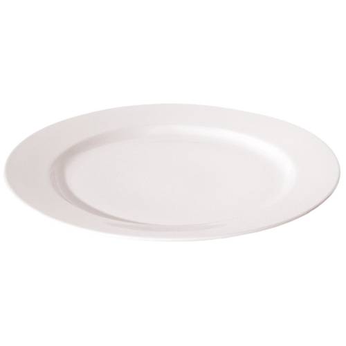 LUZERNE New Bone - White - Round Rim Plate - 31Cm (12) - LACW1101030