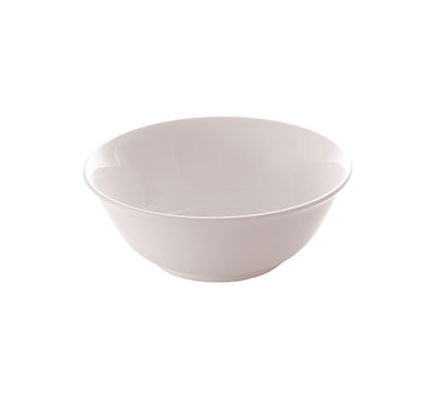 White Ceramic Noodle Bowl 19cm - Elegant serving bowl for noodles, soups, and more. Perfect for home or restaurant use.