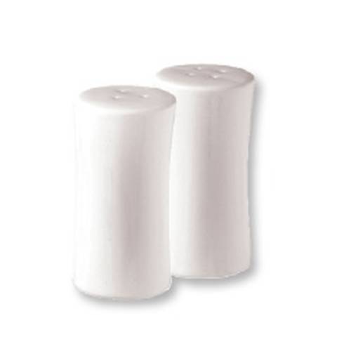 Luzerne White Ceramic Salt and Pepper Shakers 9.8cm, Tableware, Restaurant