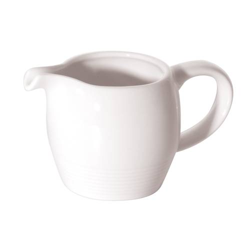 Luzerne New Bone White Creamer 9cl - chavda.com - Porcelain Cream Pitcher - Milk Server