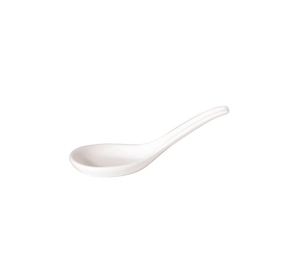 Luzerne New Bone White Chinese Soup Spoon 13cm - Restaurant Grade