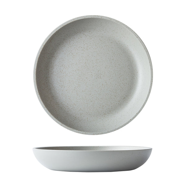 LUZERNE Dune - Ash - Deep Coupe Plate - 26Cm (12) - LADE1602026-AS