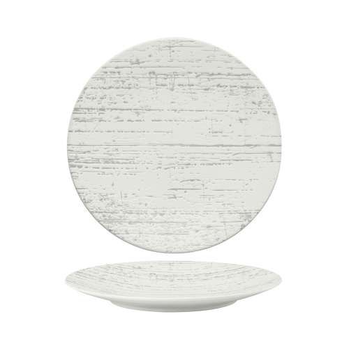 LUZERNE Drizzle - White - Round Plate - 28Cm - (12) - LADZ2501028/HKA1690