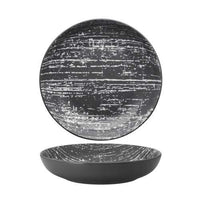 LUZERNE Drizzle - Grey - Round Deep Coupe Plate - 18Cm - (12) - LADZ6102018/HKA17900