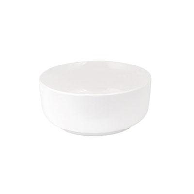 Luzerne Olive White Bowl 13.5cm - Ceramic Dining Bowl - Restaurant & Home Use - Chip Resistant, Microwave & Dishwasher Safe