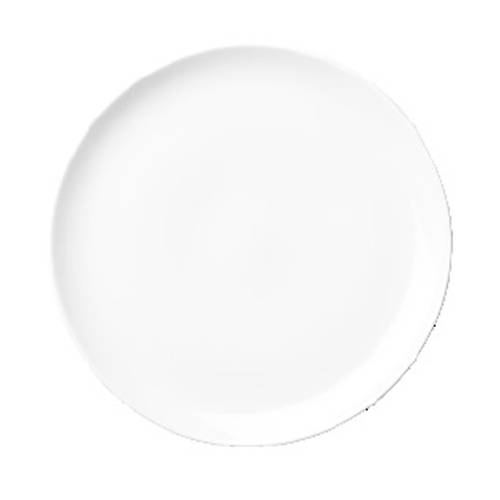 LUZERNE Olive - White - Round Coupe Plate - 18Cm (24) - LAOL1201118