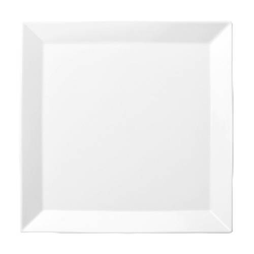 LUZERNE Olive - White - Square Plate - 16Cm (12) - LAOL1704016