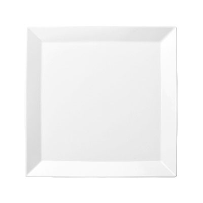 Luzerne Olive White Square Plate 26cm - Restaurant Quality Porcelain Dinnerware