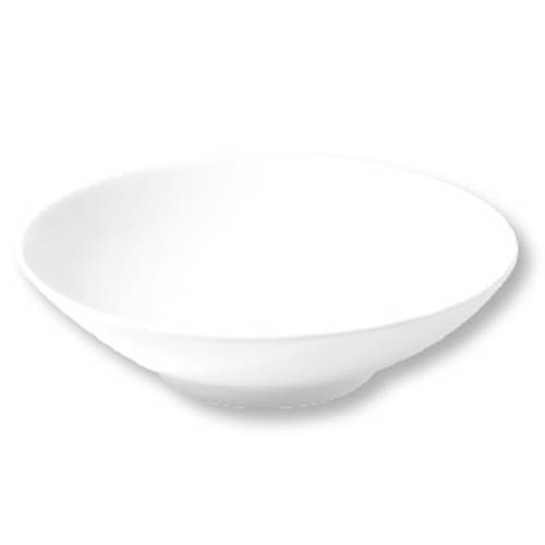 LUZERNE OLIVE White Bowl - 24cm Restaurant Quality Round Bowl - Chip Resistant, Microwave Safe - Hotel & Restaurant Tableware