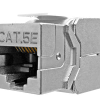 LINKBASIC CAT5E Shielded UTP Keystone Jack - Network Connector for Reliable Ethernet Connections