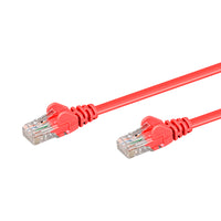 30M CAT5E MOULDED FLYLEAD - RED - NET-CAT5-R-30M-LQ