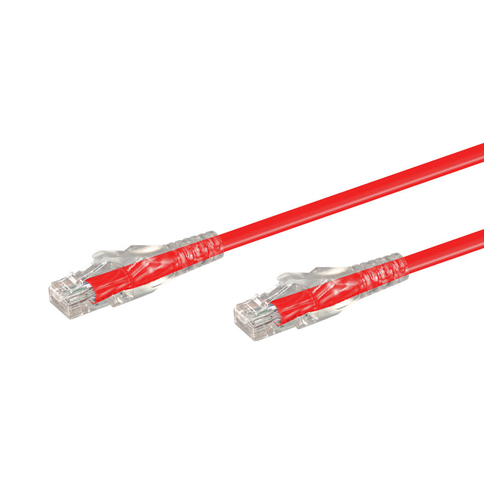 20M CAT6 MOULDED FLYLEAD - RED - NET-CAT6-R-20M-LQ