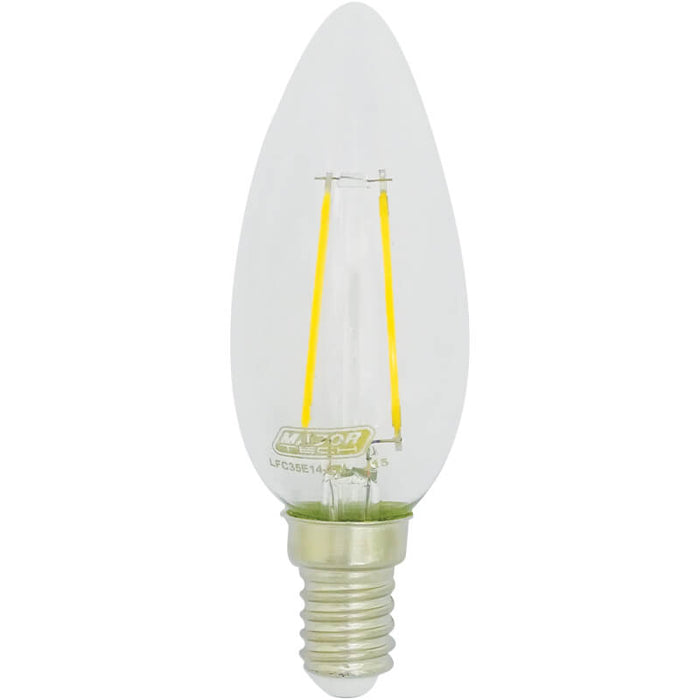 Major Tech 2W LED Filament Candle Lamp | C35 - image 1