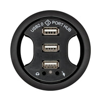 GROMMET, USB2.0 3X USB JACK, 2X AUDIO, 1.2M CBL - NET-06C-60-HUB