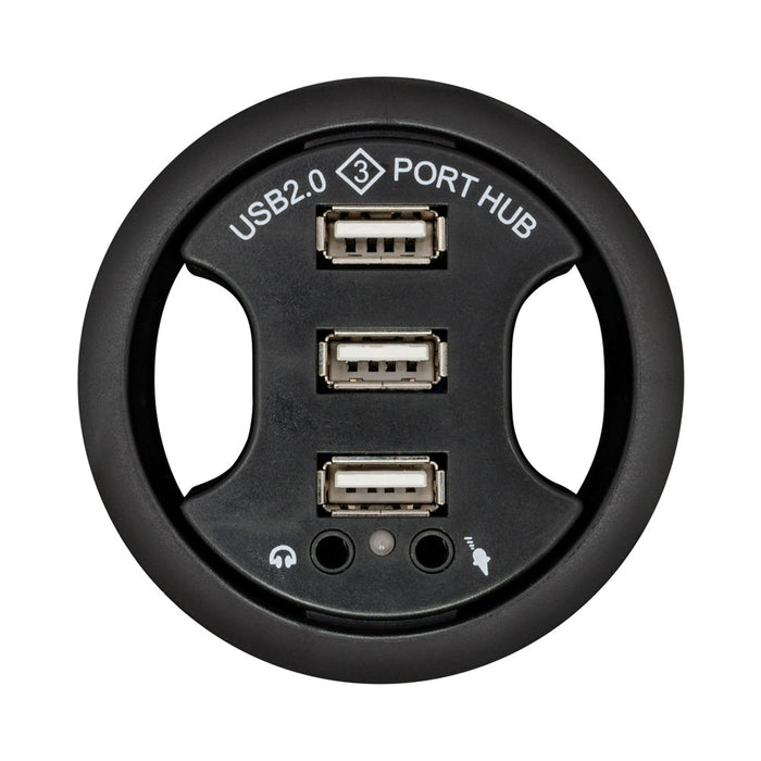 GROMMET, USB2.0 3X USB JACK, 2X AUDIO, 1.2M CBL - NET-06C-60-HUB