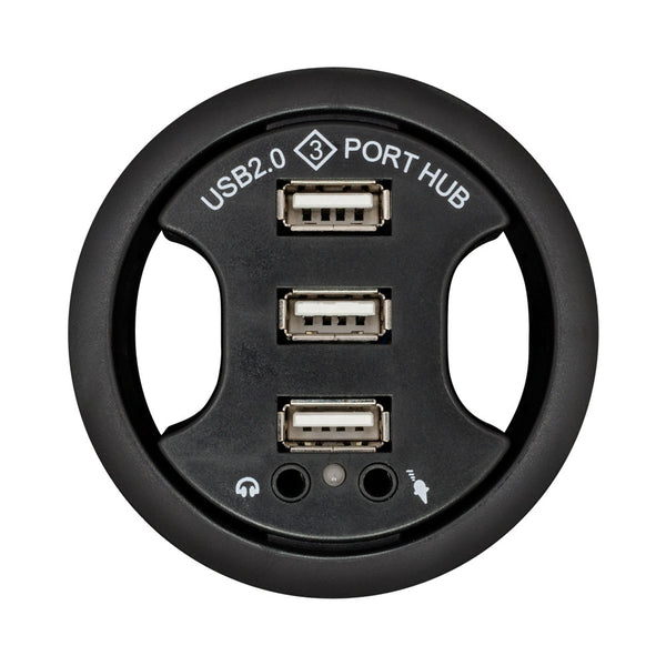 GROMMET, USB2.0 3X USB JACK, 2X AUDIO, 1.2M CBL - NET-06C-60-HUB