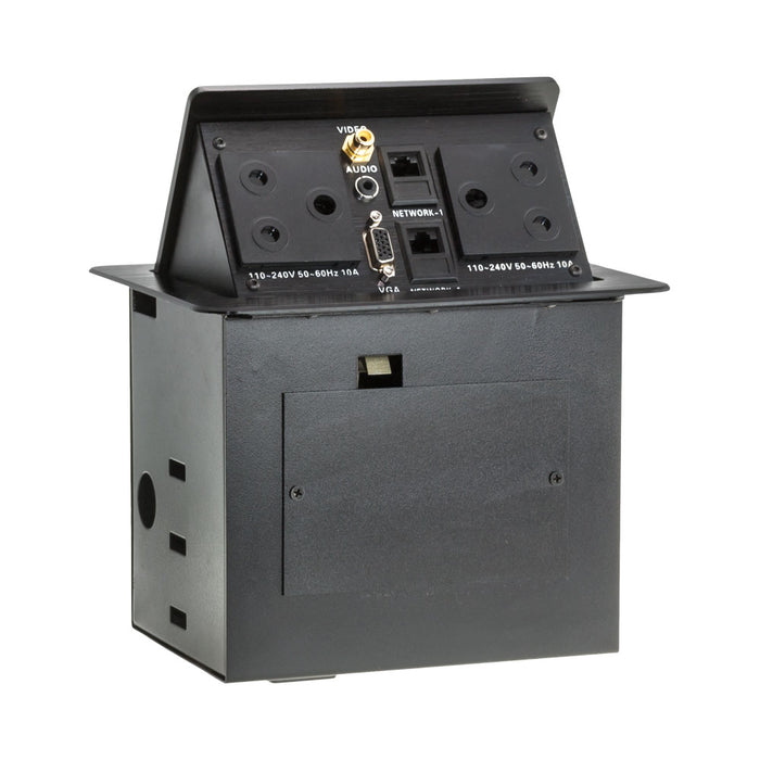POPUP DESK(2XPWR, 2XLAN, 1X AUD, 1X VGA, 1X VID) - NET-DMS-044